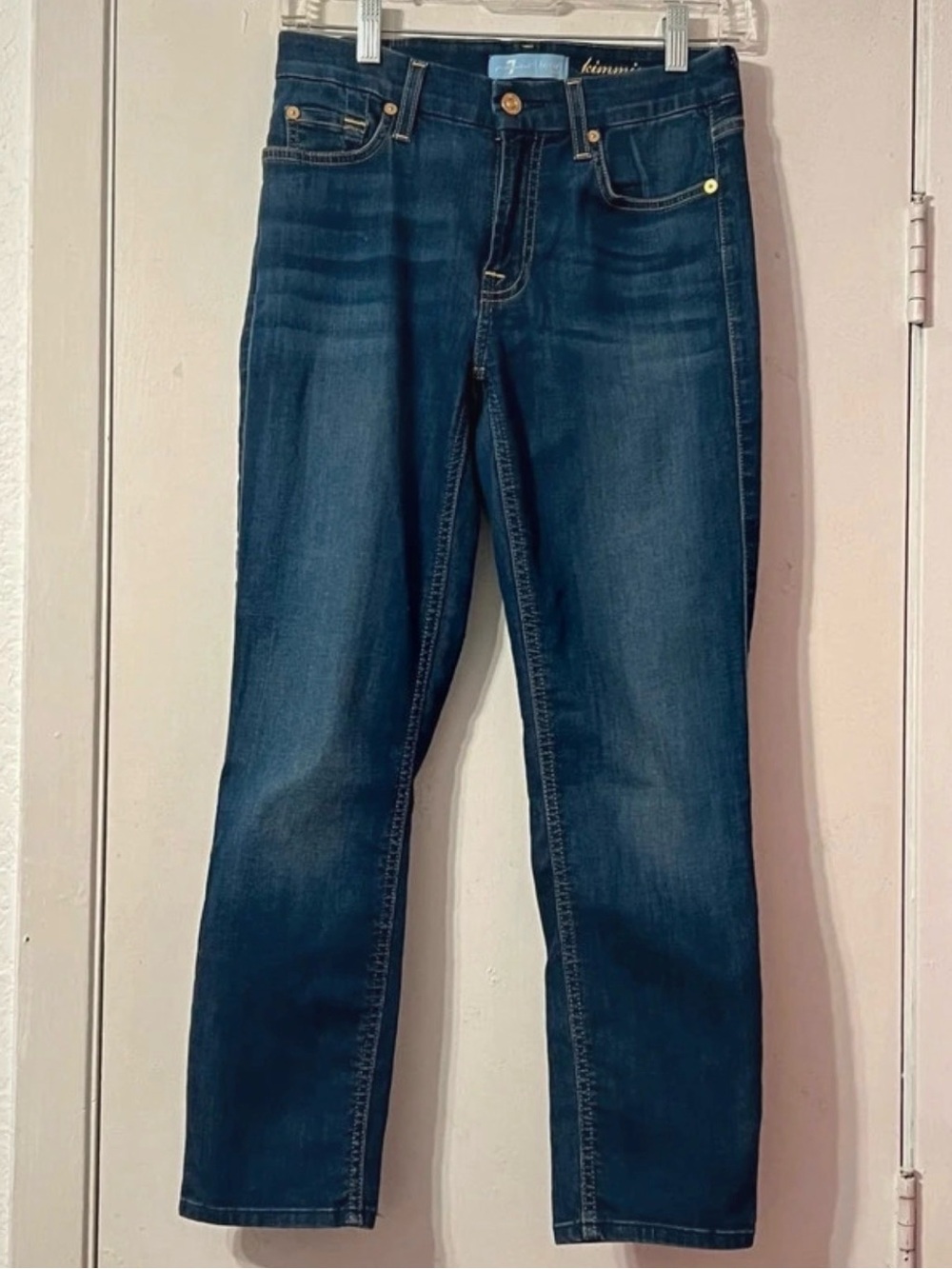 7 For All Mankind Kim ie Crop Women's Dark Blue Jeans